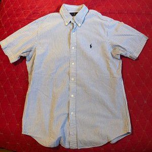 Short Sleeve Ralph Lauren Seersucker shirt (M)
